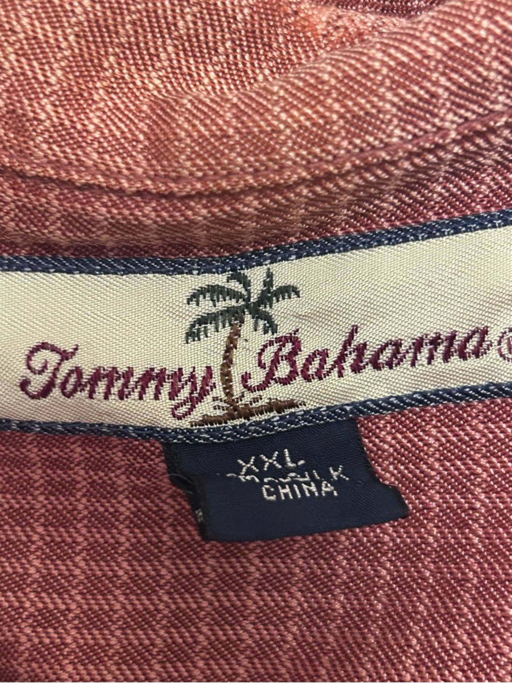 Tommy Bahama 100% Silk Red Stripe Short Sleeve Mens Shirt Sz XXL - Picture 9 of 11